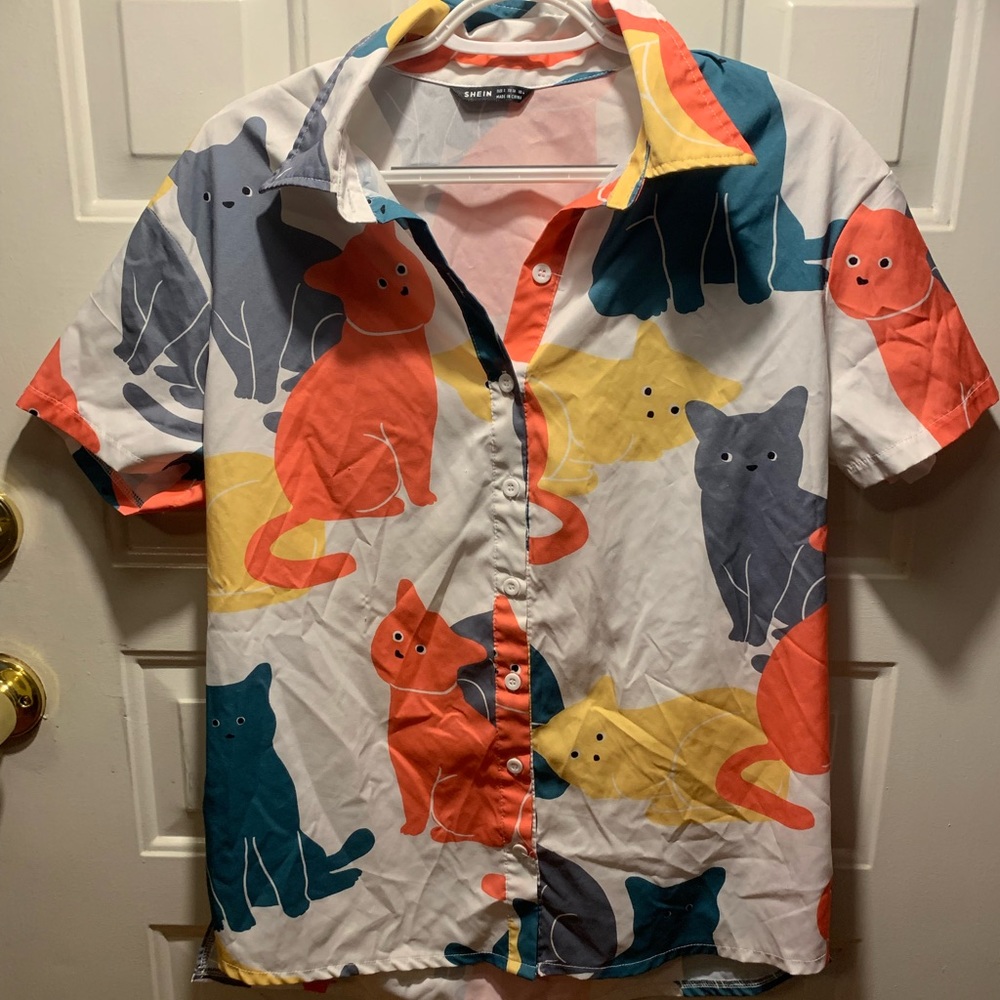 The ULTIMATE CAT SHIRT from SHEIN! Size 4